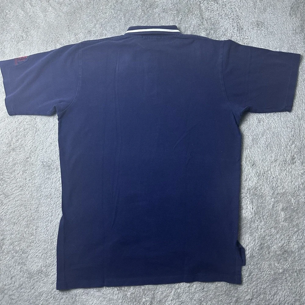 Polo Golf Ralph Lauren Shirt Mens L Navy TPC River Highlands‎ Embroidered Polo